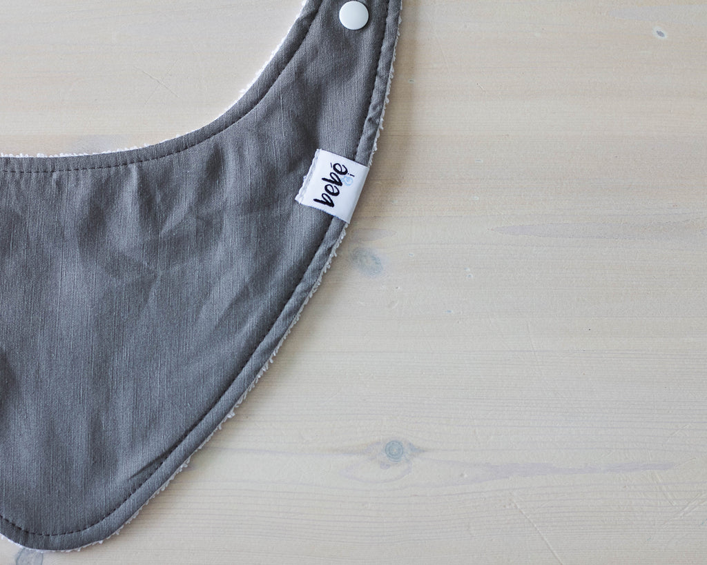 Bandana bib - Linen - Moss